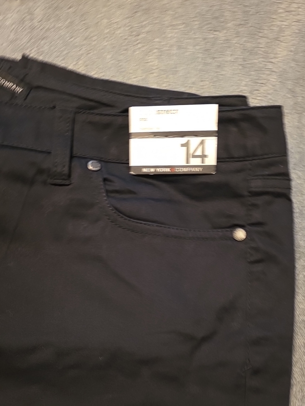 New York & Company Black Stretch Crop Jeggings